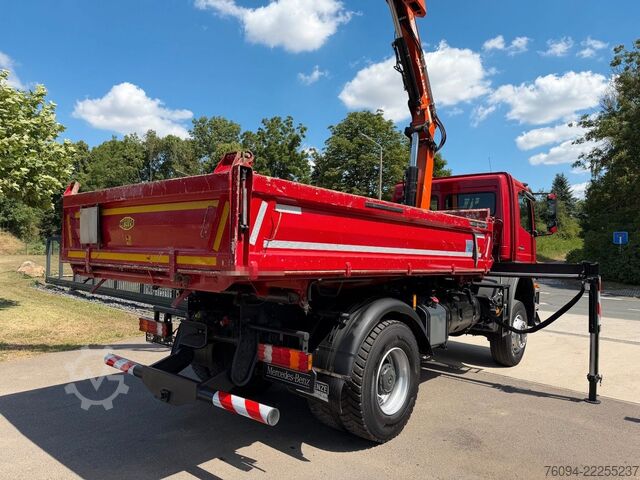 Jeřáb na nákladním automobilu MERCEDES-BENZ Axor 1833 4x4 Kipper Kran 17m FUNK AHK