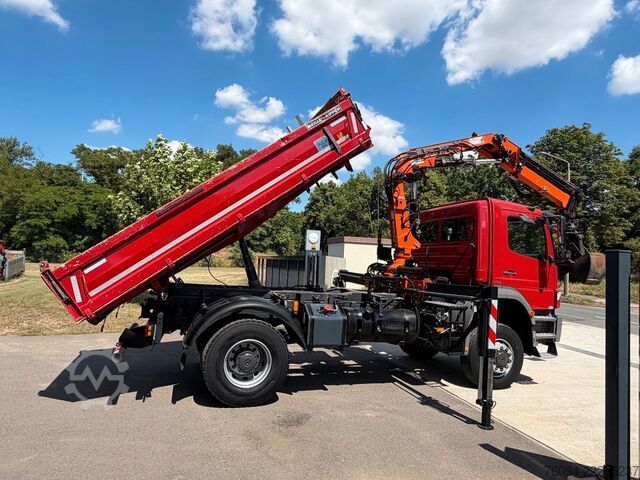 Jeřáb na nákladním automobilu MERCEDES-BENZ Axor 1833 4x4 Kipper Kran 17m FUNK AHK