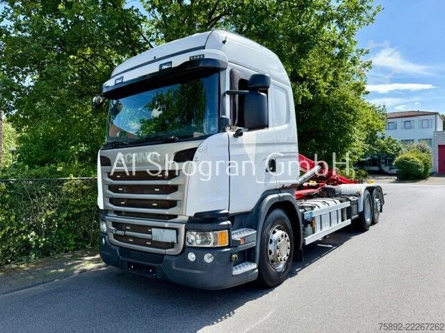 Hakenarmsystem Scania R450 6x2/Hiab 21T/Retarder/Lenk/Liftachse