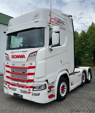 Standard SZM SCANIA S 590 6x2 V8 Lift Hydraulik Leder Voll