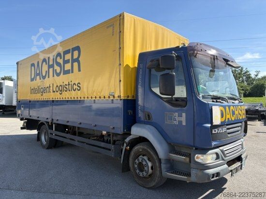 Φορτηγό πλατφόρμα με μουσαμά DAF LF 55 250 PLANE MIT LBW, EURO4