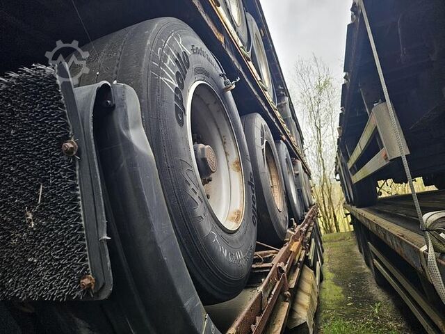 Flatbed Van Hool 3B073 |3 AXLE FLATBED | STACK OF 5 SEMITRAILER...