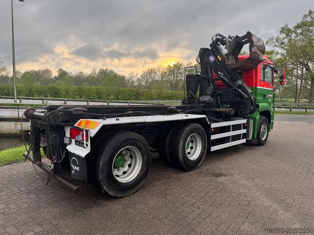 Kábeles rendszer MAN TGA 26.360 6 X 4  Handgeschakeld met HMF Z Kraan