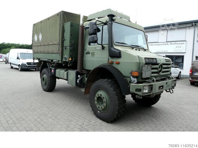 Platós teherautó UNIMOG U5000 BM437 Prit/Plane Militärausführung Euro5