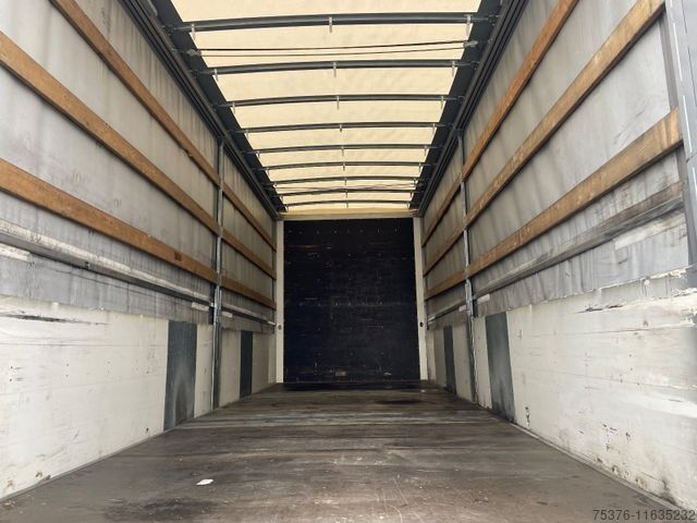 Camión plataforma con toldo MAN TGX 18.430 Edscha Intarder AHK Klima