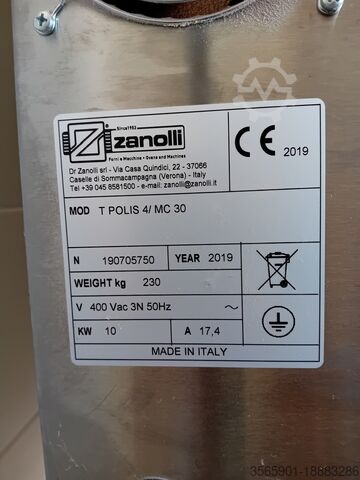 Four Zanolli T POLIS 47 MC 30 + VAPO + CAPPA