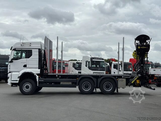 Houthouder MAN TGS 33.520 6x4 BL 3900 Kurzholz Plattform Aufbau