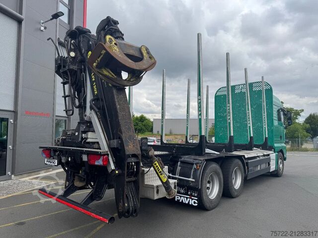 Přepravník dřeva MAN TGX 33.580 33.580 6x4 BL Kurzholz mit TajfunLIV...