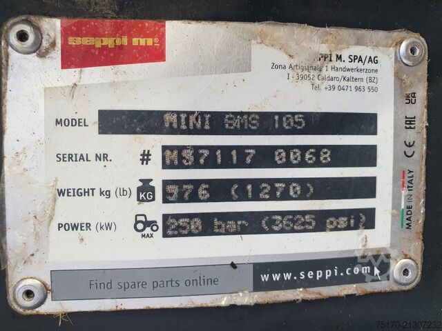 Shredder Seppi M. MINI-BMS 105 Mulcher / DEMO / Drehmotor