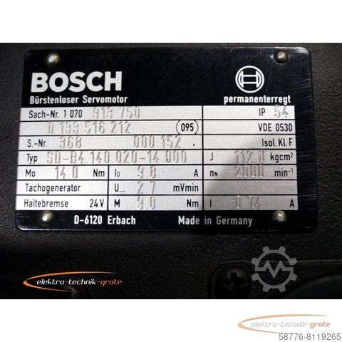 Control unit Bosch SD-B4.140.020-14.000 Bürstenloser Servomotor - ! -