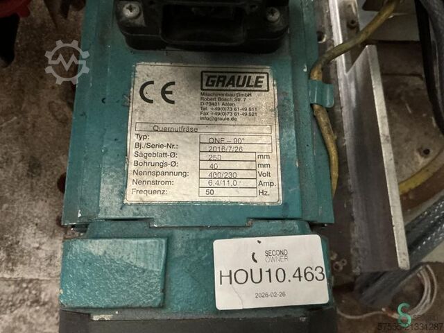 Kap- och klyvsåg Graule QNF-90, 2016. Graule 