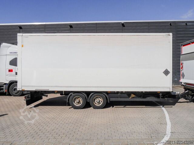 Sandučar kamion DAF LF 220 12t SAXAS KOFFER + ANHÄNGER MOESLEIN AHK