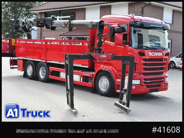 Autolaadkraan SCANIA R400, HIAB XS 166-3 Lift-Lenkachse