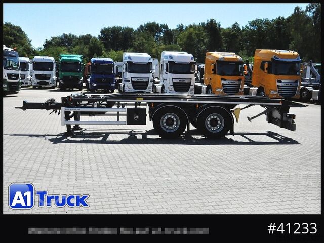 Afzetcontainer-aanhangwagen Hüffermann HTAR 18.70, Tandem, oben gekuppelt,