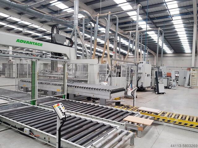 AUTOMATIC LINE of DRILLING and INSERTING BIESSE + RBO (BIESSE Group) FTT 800 (2) + Advantage (2)