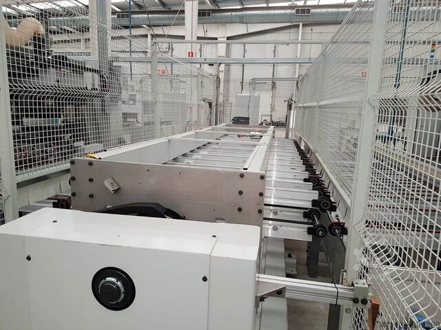 AUTOMATIC LINE of DRILLING and INSERTING BIESSE + RBO (BIESSE Group) FTT 800 (2) + Advantage (2)