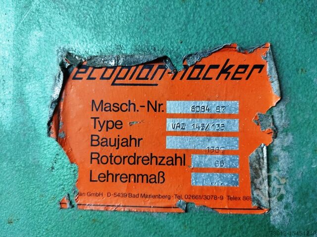 Houtversnipperaar Vecoplan + Spänex VAZ 145/135