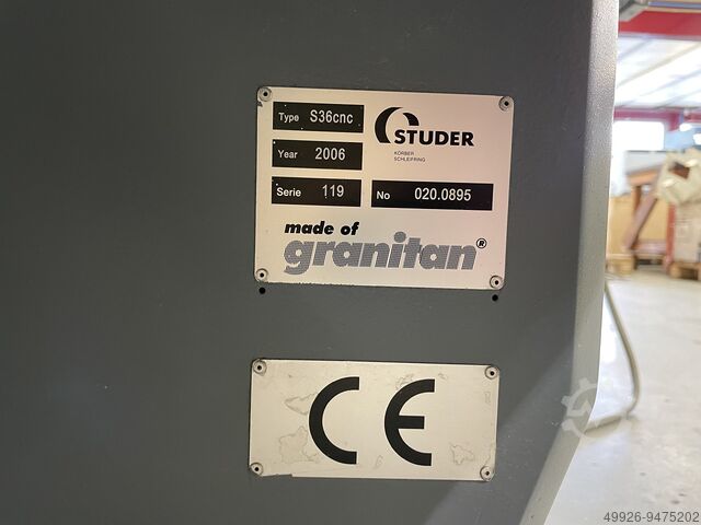 Silindirik taşlama makinesi Studer S 36 CNC Heavy Duty