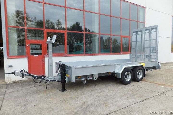 Dieplader oplegger Möslein TT 11-E6x2  Tieflader für Fräsen breiten Rampen, Neu