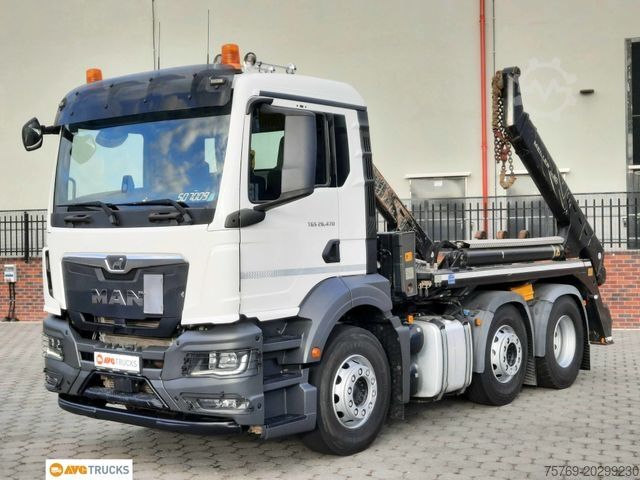 Kippers vrachtauto MAN 26.470 TGS 6X2/4 Meiller Funk Vorlauf-Lenkachse