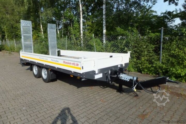 Naczepa niskopodwoziowa Möslein TTT 11- 5,2 Weiß  Neuer Tandemtieflader