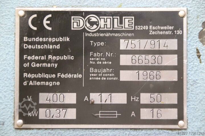 Industriële naaimachine Dohle 751-914
