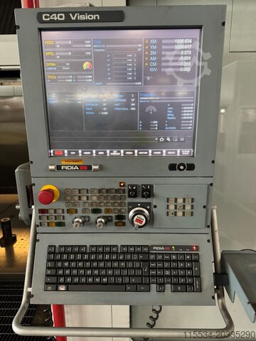 Fraiseuse à double montant type raboteuse Fidia GTFM V3