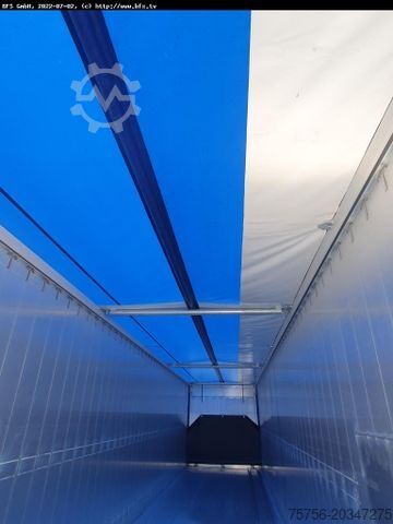 Auflieger mit Walkingfloor LEGRAS Schubboden FMA Standard 91,4 m³, Seitenschutzpla