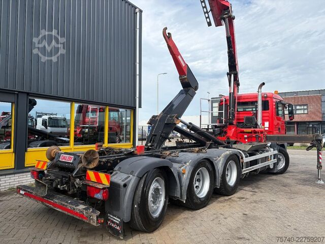 Containertransport MAN TGS 35.400 + FASSI 195 4x + DALBY HOOK 30TON + ...