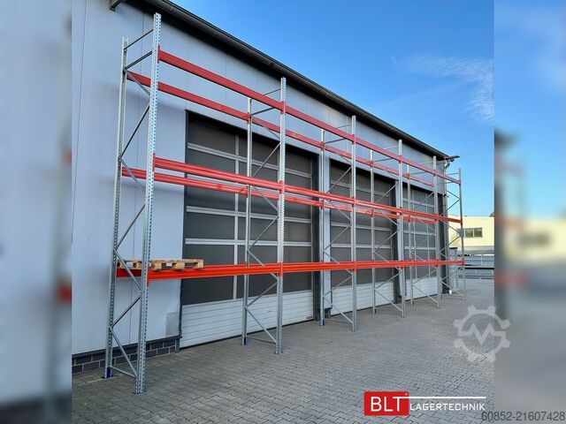 Heavy-duty shelf ca. 14 lfm. Palettenregale H: 550cm Fachlast: 3000 kg , 60 Palettenplätze