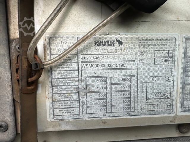 Presenninger, der kan skubbes Schmitz Cargobull DISCBRAKES / GALVANIZED / HUCKEPACK / NL-traile...