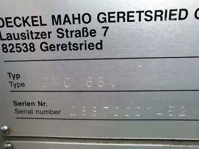 CNC Bewerkingscentrum Deckel Maho DMC 65V
