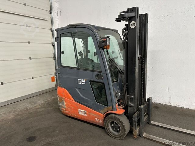 Electric 3-wheel forklift Toyota 8FBET20 - FREIHUB-Mast !!!