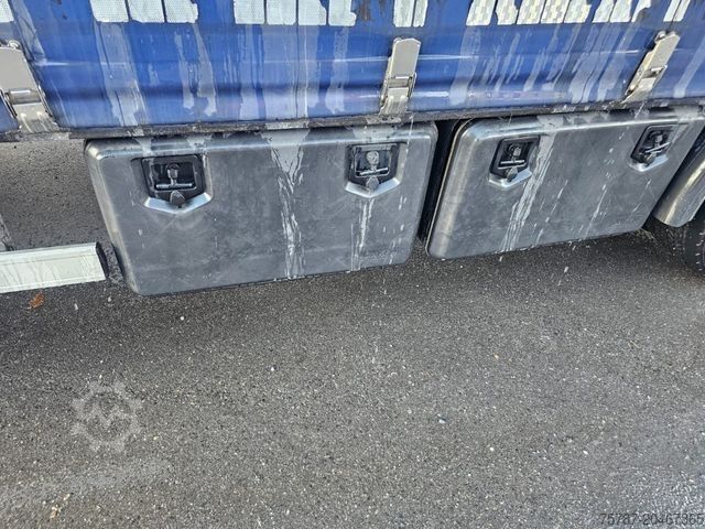 Φορτηγό πλατφόρμα με μουσαμά SCANIA G410 Volumen, Edscha, Hubdach+Tandemhänger