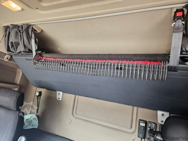 Φορτηγό πλατφόρμα με μουσαμά SCANIA G410 Volumen, Edscha, Hubdach+Tandemhänger