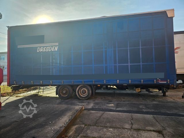 Φορτηγό πλατφόρμα με μουσαμά SCANIA G410 Volumen, Edscha, Hubdach+Tandemhänger