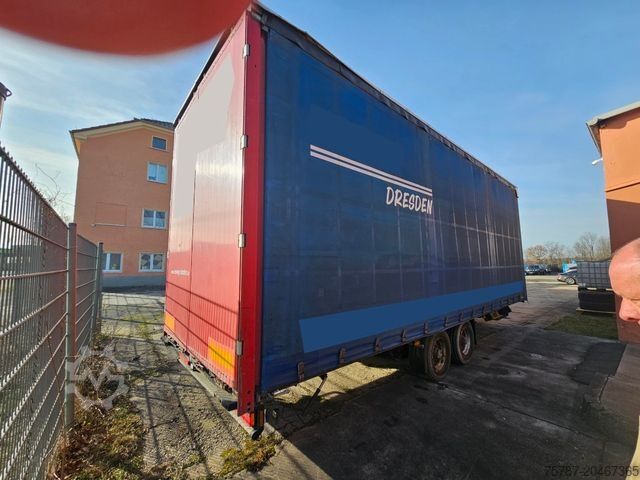 Φορτηγό πλατφόρμα με μουσαμά SCANIA G410 Volumen, Edscha, Hubdach+Tandemhänger