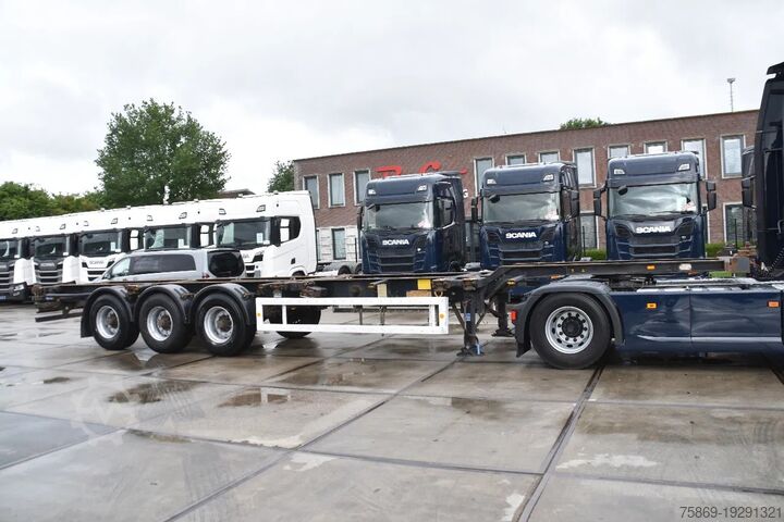 Transporte de contenedores Krone SDC 27 - BPW AXLES - DRUM BRAKES -
