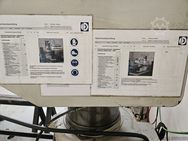 Radialbohrmaschine Breda R50 1600