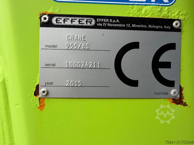 Kranwagen Volvo FH 540 8x2 EFFER 955/8S + JIB 6S