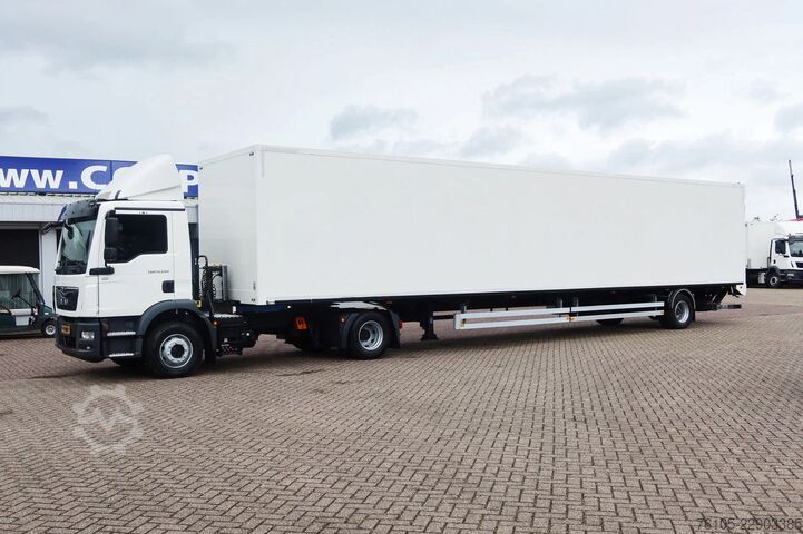 Standardni SZM MAN TGM 15.290 Trekker + Heiwo city trailer geisole...
