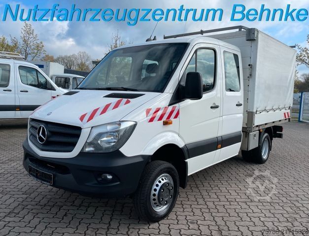 Samochód dostawczy z plandeką MERCEDES-BENZ Sprinter 516 CDI DoKa 4X4/ ZG3/ AC/ AHK 3.0t/ E6