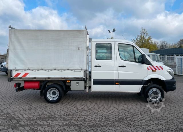 Samochód dostawczy z plandeką MERCEDES-BENZ Sprinter 516 CDI DoKa 4X4/ ZG3/ AC/ AHK 3.0t/ E6