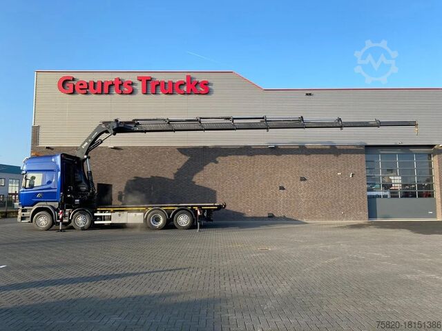 Crane truck Scania R580 V8 8X2 + HIAB XS 544 E-8 HIPRO KRAAN/KRAN/...