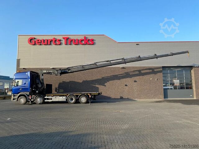 Crane truck Scania R580 V8 8X2 + HIAB XS 544 E-8 HIPRO KRAAN/KRAN/...