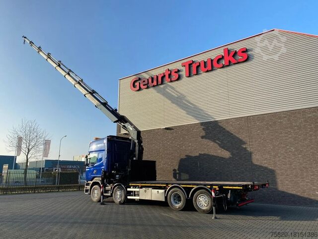 Crane truck Scania R580 V8 8X2 + HIAB XS 544 E-8 HIPRO KRAAN/KRAN/...