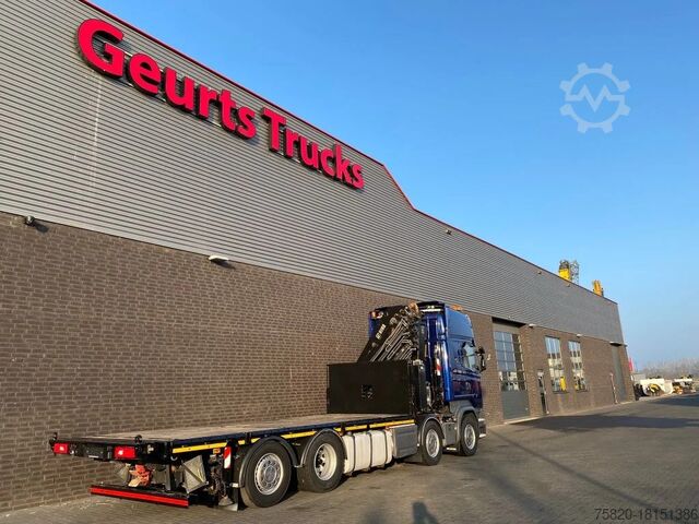 Crane truck Scania R580 V8 8X2 + HIAB XS 544 E-8 HIPRO KRAAN/KRAN/...
