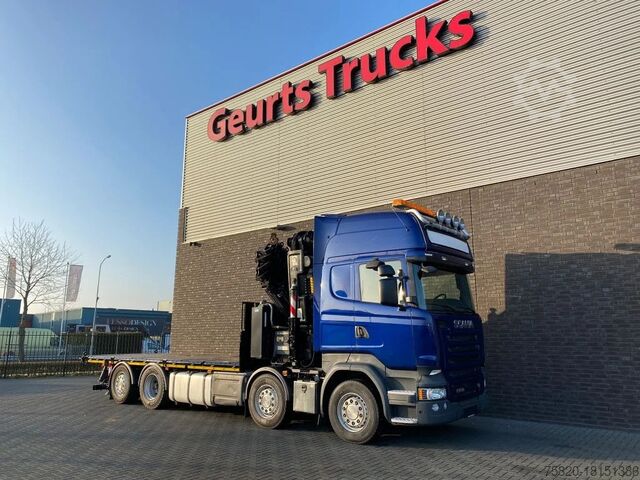 Crane truck Scania R580 V8 8X2 + HIAB XS 544 E-8 HIPRO KRAAN/KRAN/...