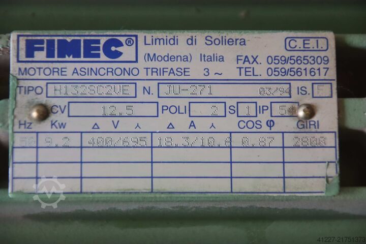 Motor electric 9,2 kW 2800 rpm Fimec H132SD2VE