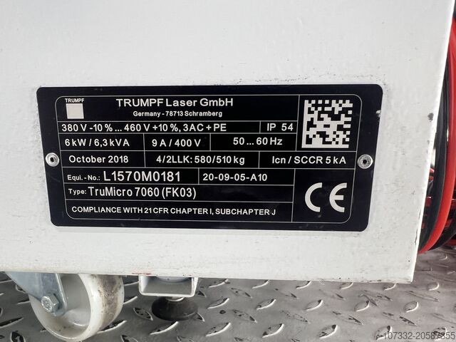 Laser a impulsi ultracorti TRUMPF TruMicro 7060